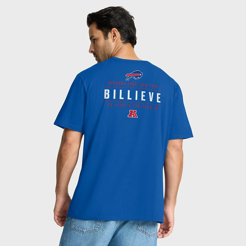 T-shirt Fanatics Royal Buffalo Bills pour homme avec poche passe-passe Legacy