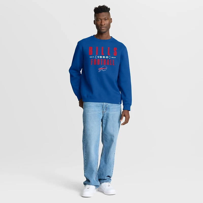 Men's Fanatics Royal Buffalo Bills Powerful Throw Legacy Pullover Sweatshirt