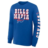 T-shirt à manches longues Fanatics Royal Buffalo Bills Sweep Legacy pour homme