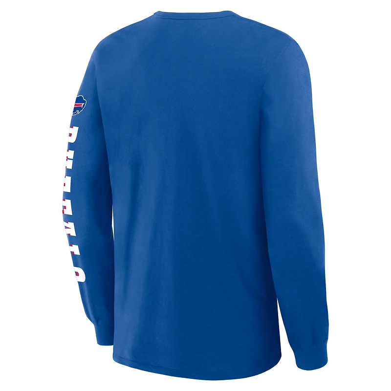 T-shirt à manches longues Fanatics Royal Buffalo Bills Sweep Legacy pour homme