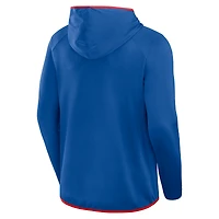 Men's Fanatics Royal Buffalo Bills Transitional Defender Hoodie Long Sleeve T-Shirt