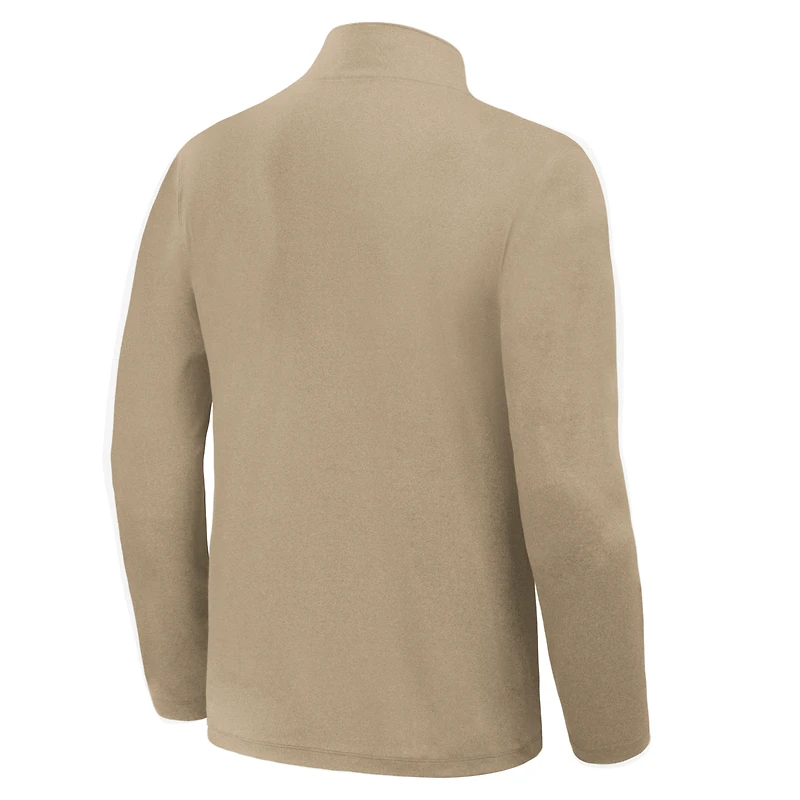 Pull à col zippé Fanatics Tan Buffalo Bills Clutch pour homme
