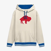 Sweat à capuche polaire épais Fanatics beige Buffalo Bills pour homme