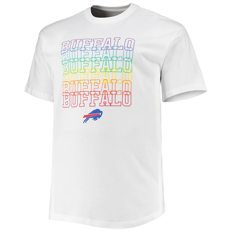 Men's Fanatics White Buffalo Bills Big & Tall City Pride T-Shirt