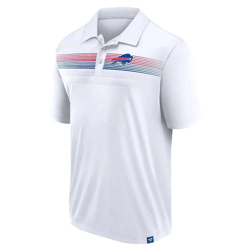 Men's Fanatics White Buffalo Bills Victory For Us Interlock Polo