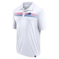 Men's Fanatics White Buffalo Bills Victory For Us Interlock Polo