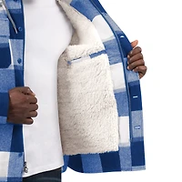 Men's G-III Sports by Carl Banks Buffalo Bills Pickoff Plaid Fleece Full-Zip Hoodie Jacket