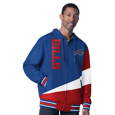 Men's G-III Sports by Carl Banks Royal/Charcoal Buffalo Bills Dual Threat Reversable Full-Zip Hooded Jacket