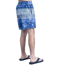 Men's G-III Sports by Carl Banks  Royal/Gray Buffalo Bills Horizon Volley Swim Shorts