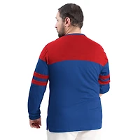 T-shirt à manches longues adaptatif G-III Sports by Carl Banks pour homme, bleu royal/rouge, Buffalo Bills