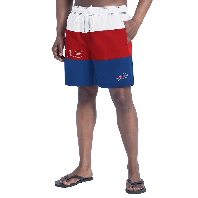 Short de bain G-III Sports by Carl Banks pour homme, bleu royal/rouge