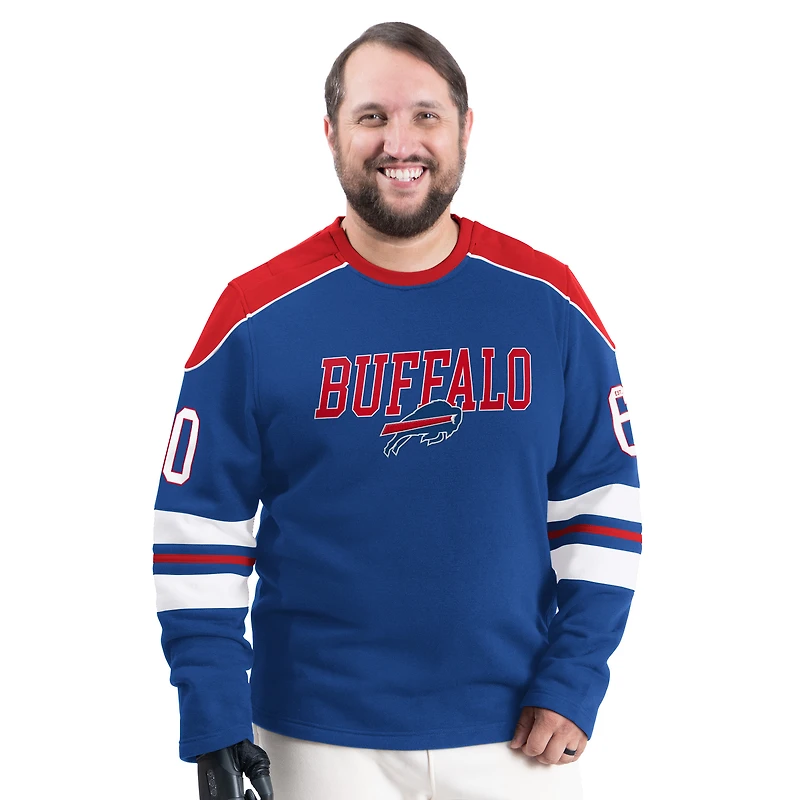 Sweat-shirt ras du cou adaptatif Lord Stanley G-III Sports by Carl Banks Royal Buffalo Bills pour homme