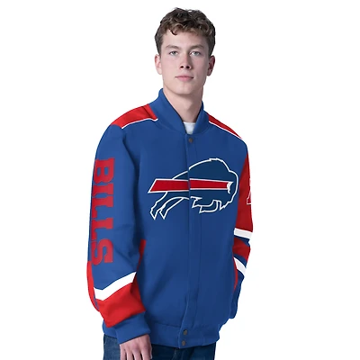 Men's G-III Sports by Carl Banks Royal Buffalo Bills Prime Time Full-Zip Racing Jacket
