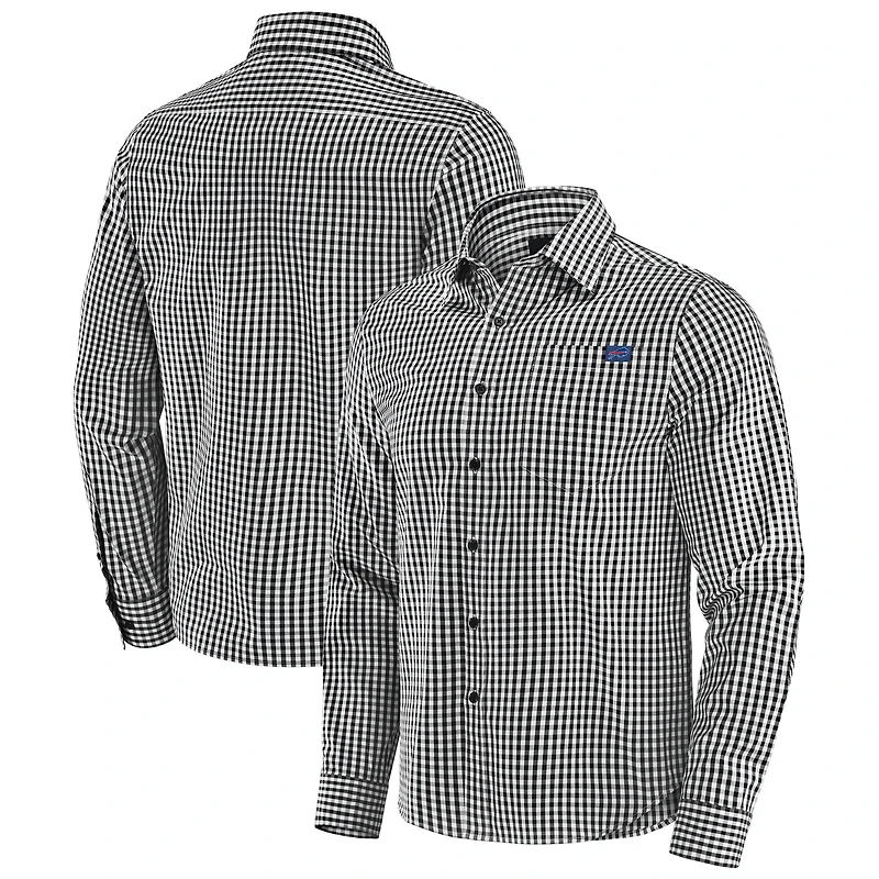 Men's J. Palmer Black Buffalo Bills Dual Threat Long Sleeve Button-Up Shirt