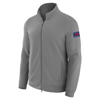 Men's J. Palmer Graphite Buffalo Bills QB1 Full-Zip Sweatshirt