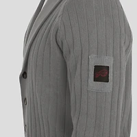 Men's J. Palmer Graphite Buffalo Bills The Playmaker Cardigan Raglan Sweater