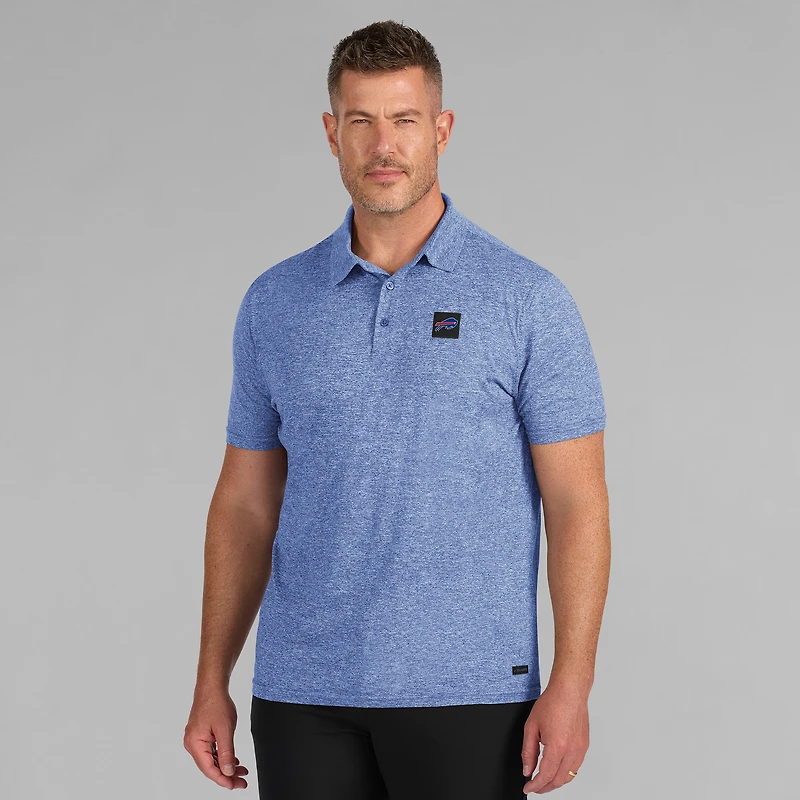 Polo J. Palmer Royal Buffalo Bills pour homme avec quatre manches