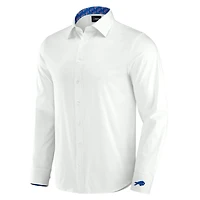 Chemise boutonnée à manches longues pour homme J. Palmer Buffalo Bills Man-In-Motion blanche