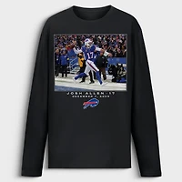 Men's Josh Allen Black Buffalo Bills NFL Flash Features Week 14 Long Sleeve T-Shirt