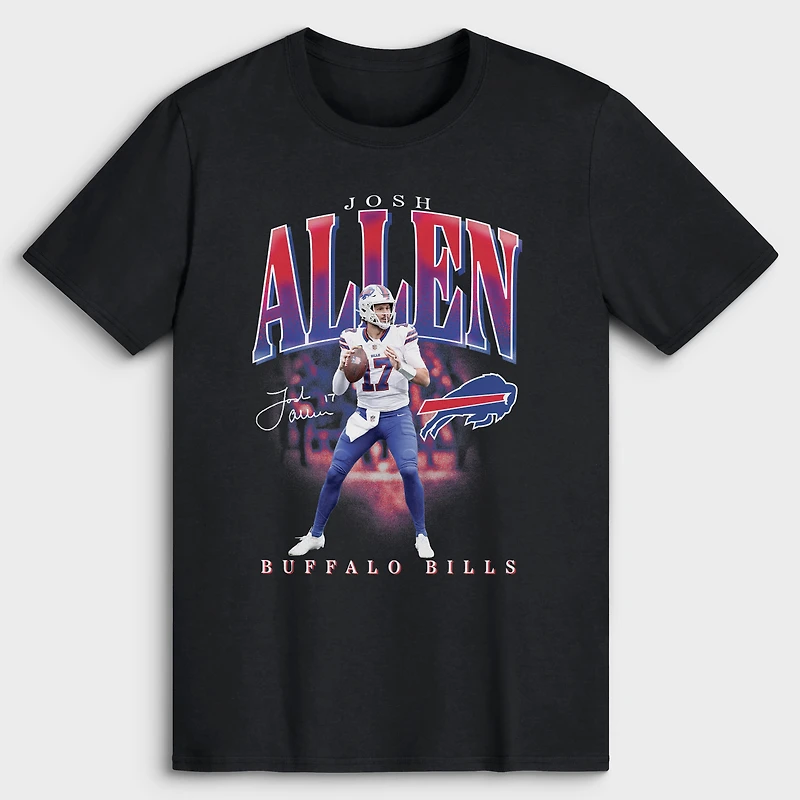 T-shirt noir Josh Allen des Buffalo Bills pour homme