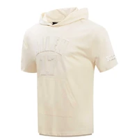 Josh Allen Oatmeal Buffalo Bills Pull à capuche neutre manches courtes pour homme avec nom et numéro