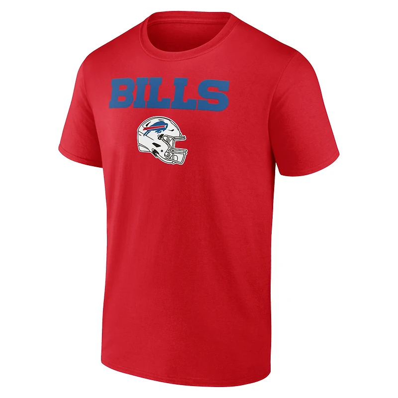 T-shirt Josh Allen Red Buffalo Bills pour homme avec nom et numéro