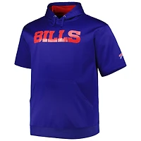 Josh Allen Royal Buffalo Bills Big & Tall Sweat à capuche manches courtes pour homme