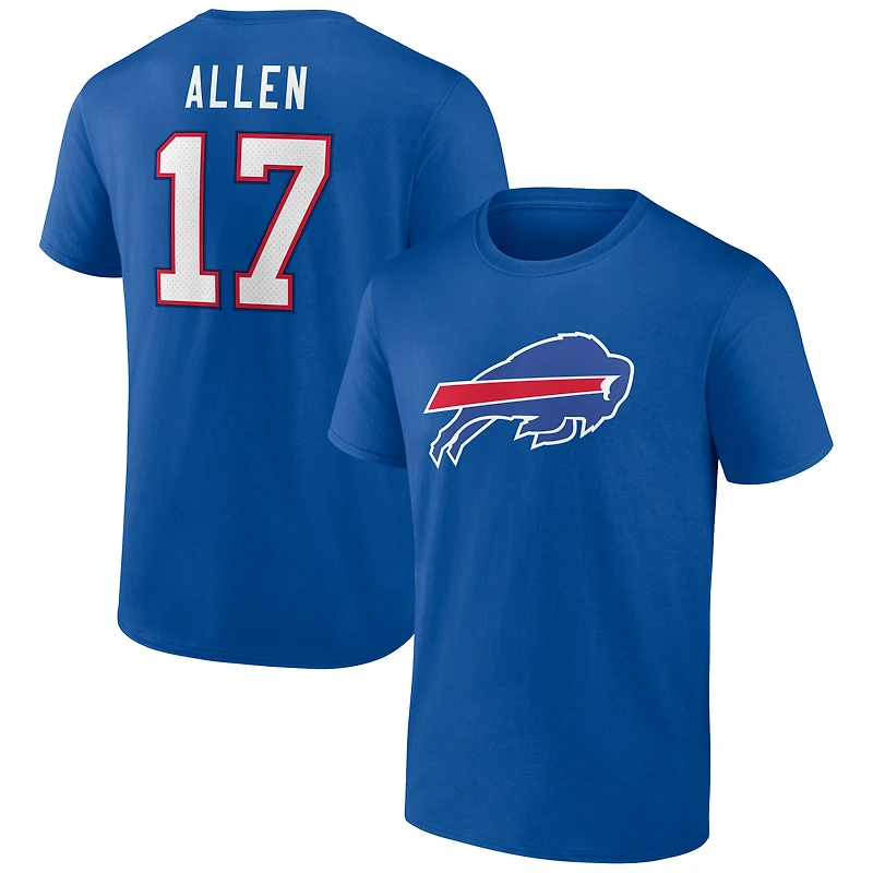 Men's Josh Allen Royal Buffalo Bills Player Icon T-Shirt