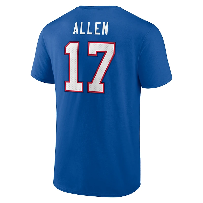 Men's Josh Allen Royal Buffalo Bills Player Icon T-Shirt