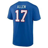Men's Josh Allen Royal Buffalo Bills Player Icon T-Shirt