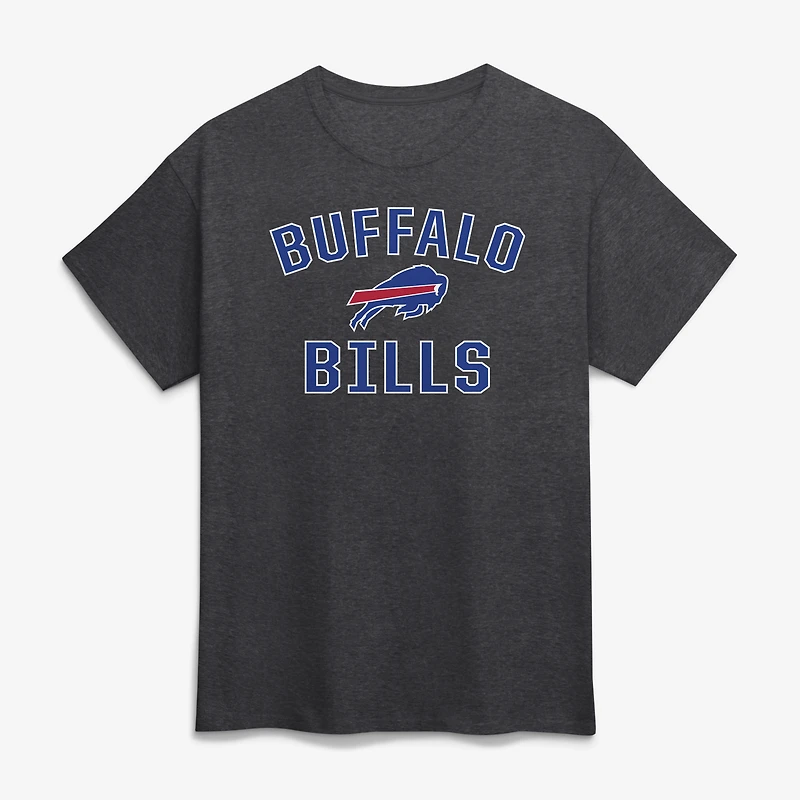 T-shirt homme en coton bleu roi Buffalo Bills avec logo et arc de victoire