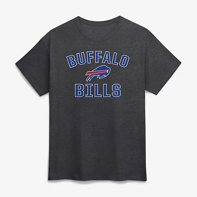 T-shirt homme en coton bleu roi Buffalo Bills avec logo et arc de victoire