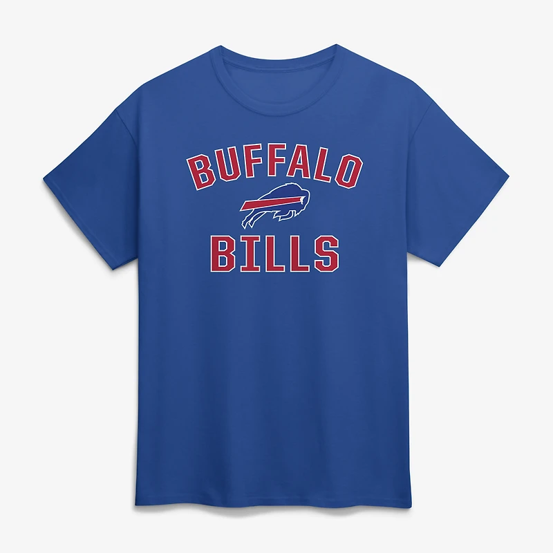 Men's Logo Athletic Royal Buffalo Bills Cotton Victory Arch T-Shirt