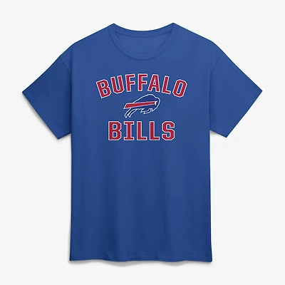 Men's Logo Athletic Royal Buffalo Bills Cotton Victory Arch T-Shirt