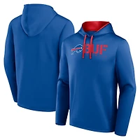 Men's Logo Athletic Royal Buffalo Bills Head Start Pullover Hoodie
