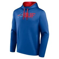 Men's Logo Athletic Royal Buffalo Bills Head Start Pullover Hoodie