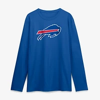 T-shirt à manches longues pour homme avec logo principal des Buffalo Bills, coloris royal athlétique
