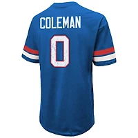 T-shirt surdimensionné pour homme Majestic Threads Keon Coleman Royal Buffalo Bills avec nom et numéro