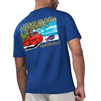 T-shirt Margaritaville Royal Buffalo Bills License to Chill pour hommes