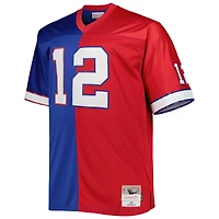 Maillot réplique de joueur retraité Mitchell & Ness Jim Kelly Royal/Red Buffalo Bills Big Tall Split Legacy pour hommes
