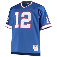 Mitchell & Ness Jim Kelly Royal Buffalo Bills Big Tall 1990 Réplique de joueur retraité pour homme