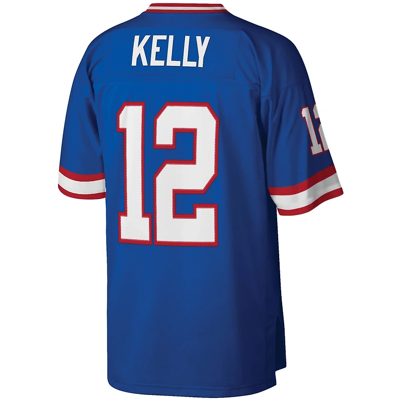 Maillot réplique pour hommes Mitchell & Ness Jim Kelly Royal Buffalo Bills Legacy
