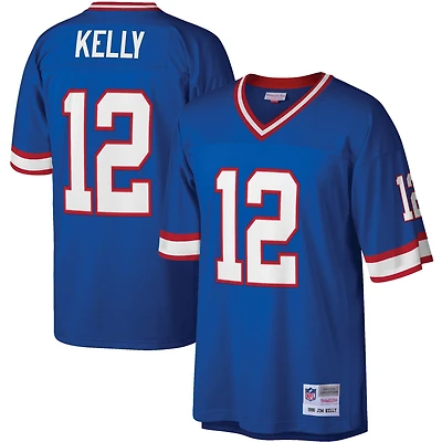 Maillot réplique pour hommes Mitchell & Ness Jim Kelly Royal Buffalo Bills Legacy