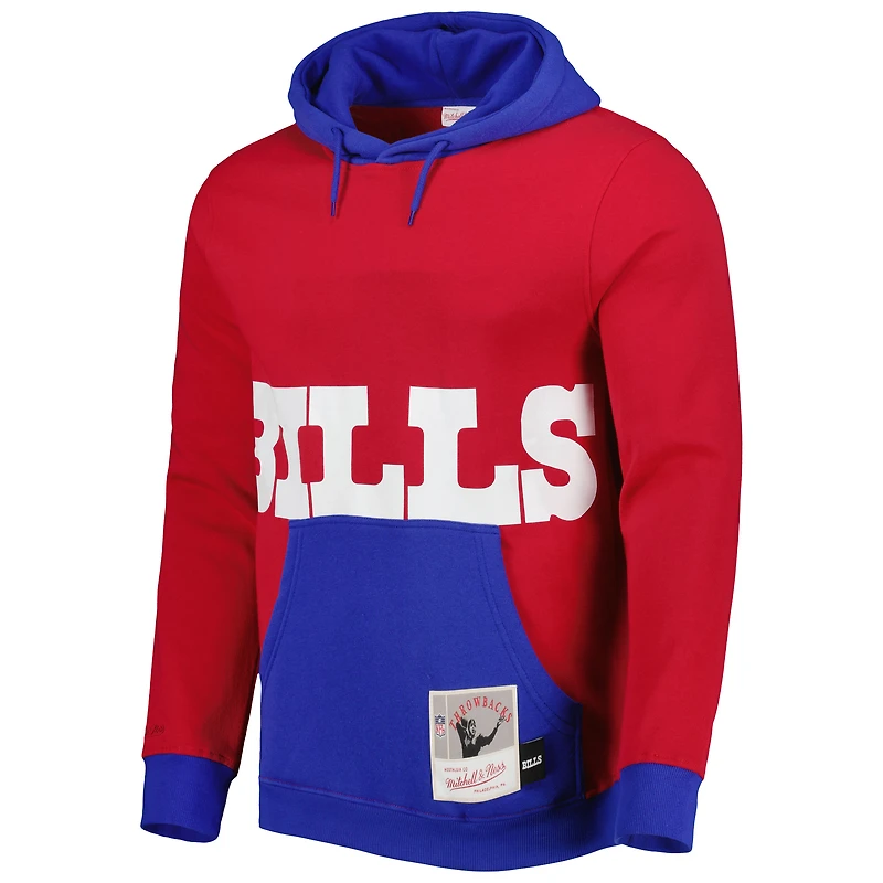 Chandail à capuchon Big Face 5.0 Buffalo Bills Mitchell & Ness pour homme, rouge