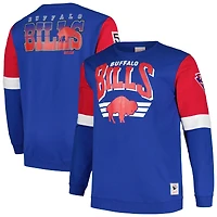Sweat-shirt en polaire Mitchell & Ness Royal Buffalo Bills Big Tall pour hommes