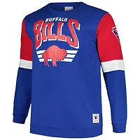 Sweat-shirt en polaire Mitchell & Ness Royal Buffalo Bills Big Tall pour hommes