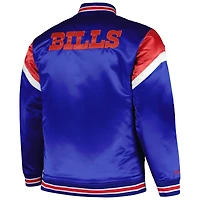 Men's Mitchell & Ness  Royal Buffalo Bills Big Tall Satin Full-Snap Jacket