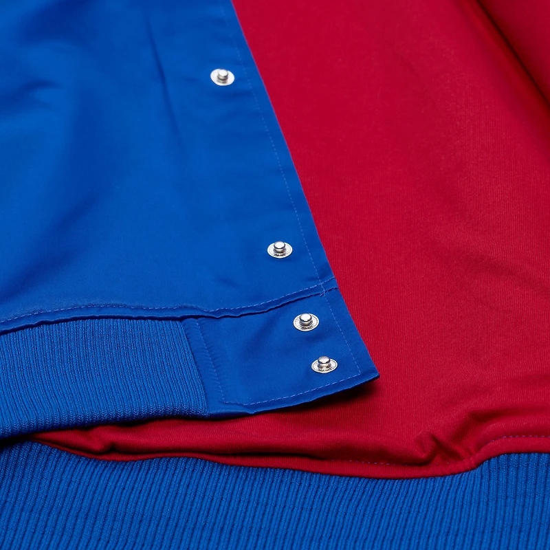 Men's Mitchell & Ness  Royal Buffalo Bills Head Coach Lightweight Full-Snap Satin Jacket