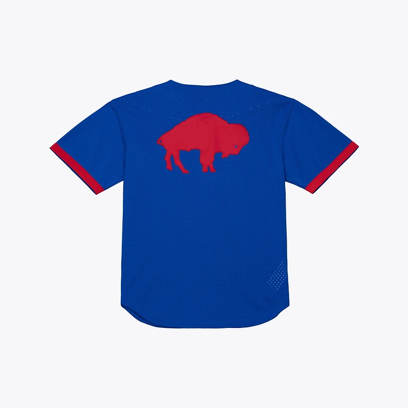 Maillot de mode Mitchell & Ness Royal Buffalo Bills Head Coach en maille à boutons pour homme