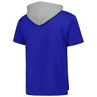 Chandail à capuchon manches courtes d'après-match Mitchell & Ness Royal Buffalo Bills pour homme